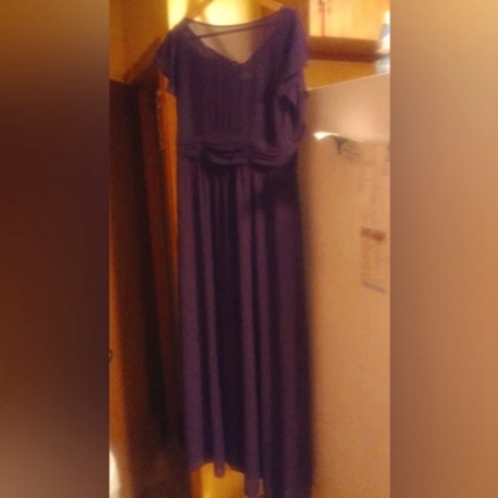 Chaps size 14 plum colored gown floor length absolutely beautiful, worn once